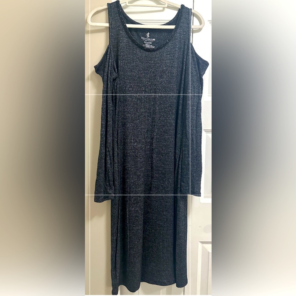 Juicy Couture Black Maxi Sundress with Scoop Neck